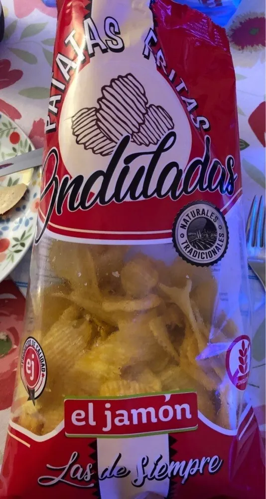 Patatas fritas onduladas