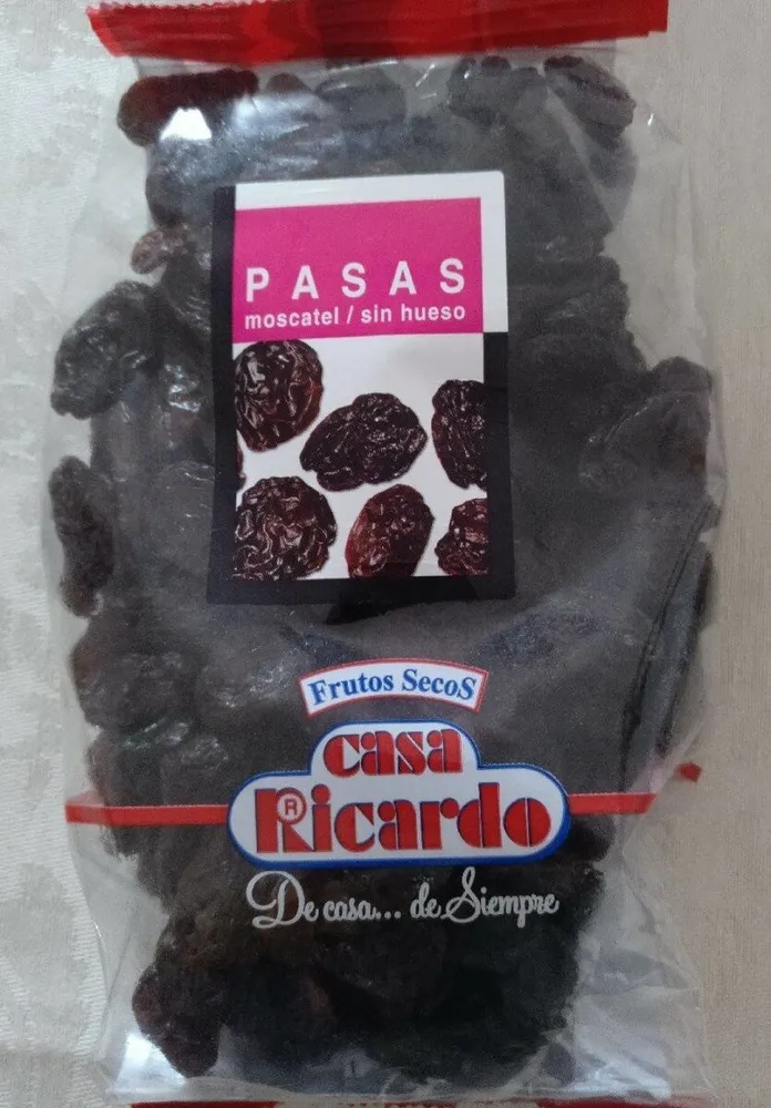Pasas moscatel sin hueso