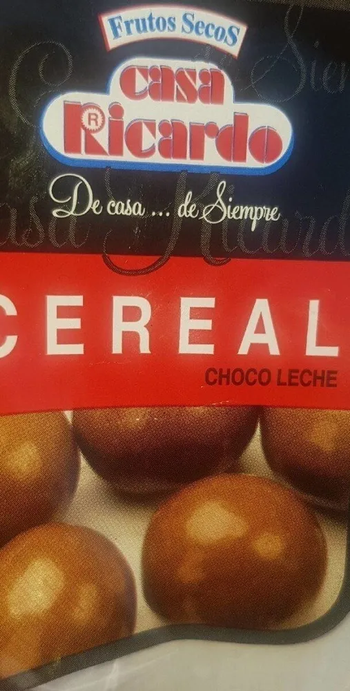 Grageas de chocolate con leche y cereal