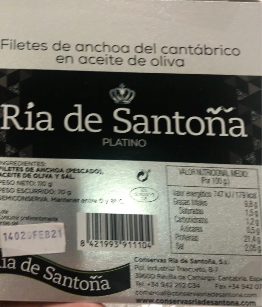 Filetes de anchoa