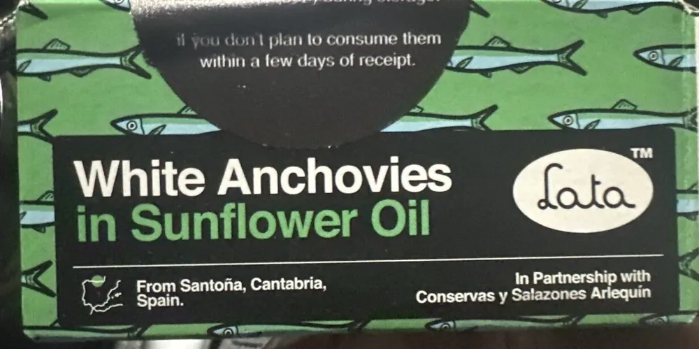 White Anchovies In Sunflower Oil