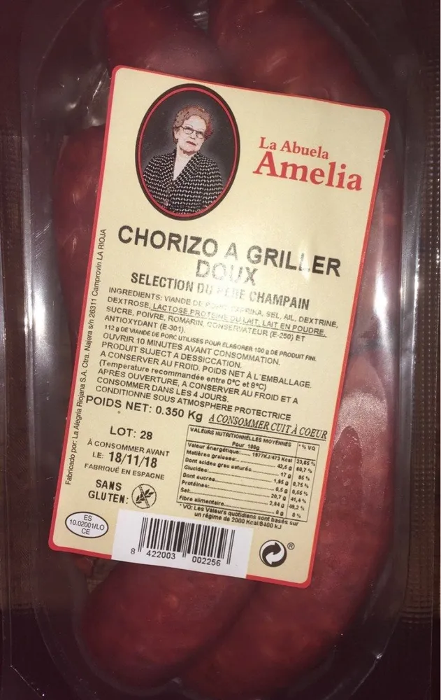 Chorizo à griller doux