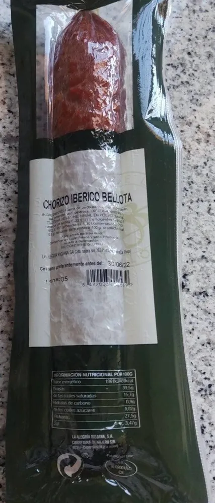 Chorizo ibérico bellota