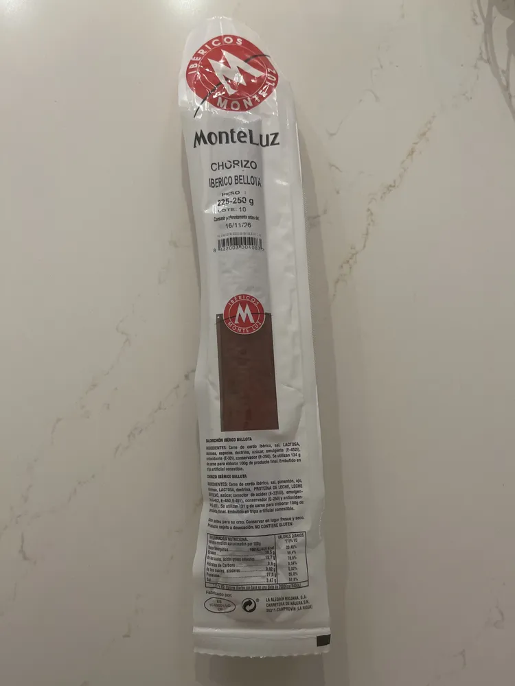 Chorizo Ibérico Bellota