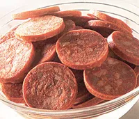 Chorizo pizza tranche
