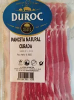 Panceta natural curada Duroc