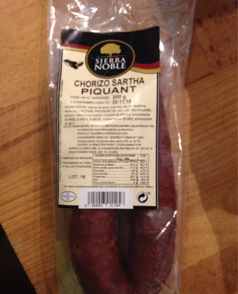 chorizo sartha piquant