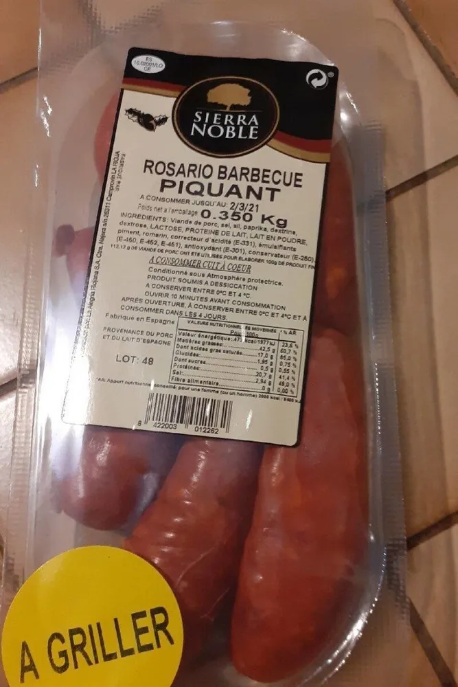 Chorizo à griller