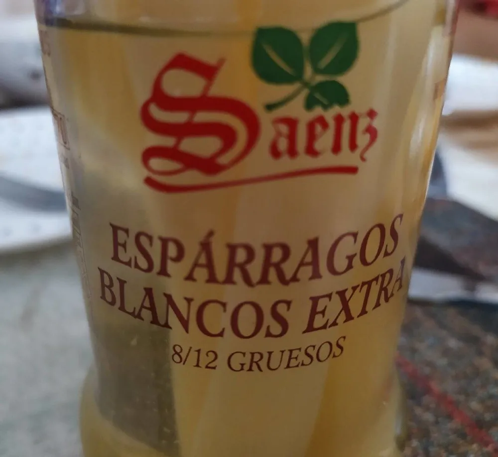 Espárragos blancos extra Saenz