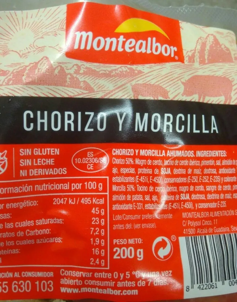 Chorizo y morcilla