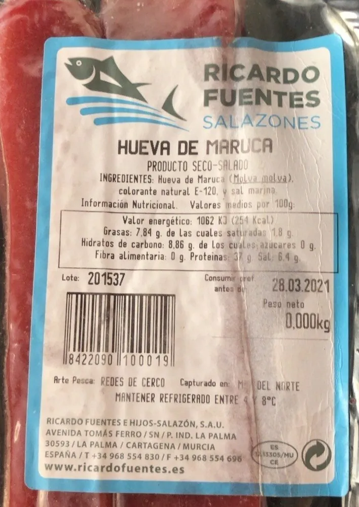 Hueva de Maruca
