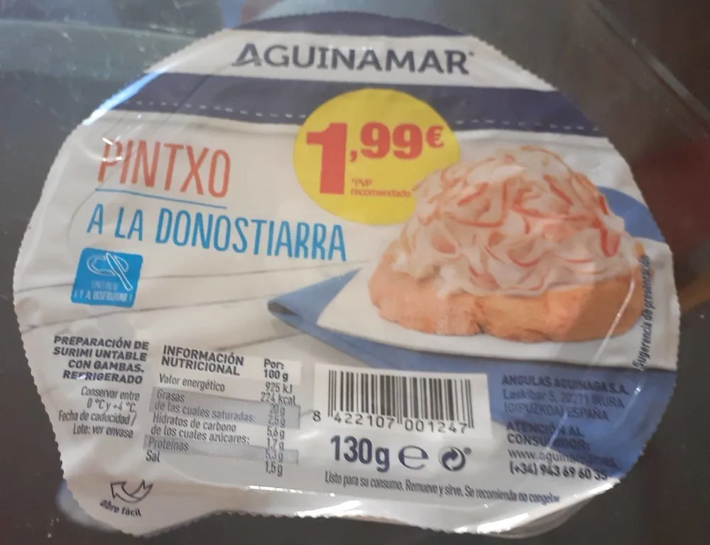 Pintxo a la  Donostiarra