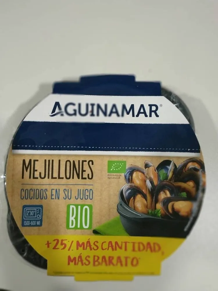 Mejillones cocidos en su jugo