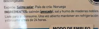 Salmon noruego ahumado