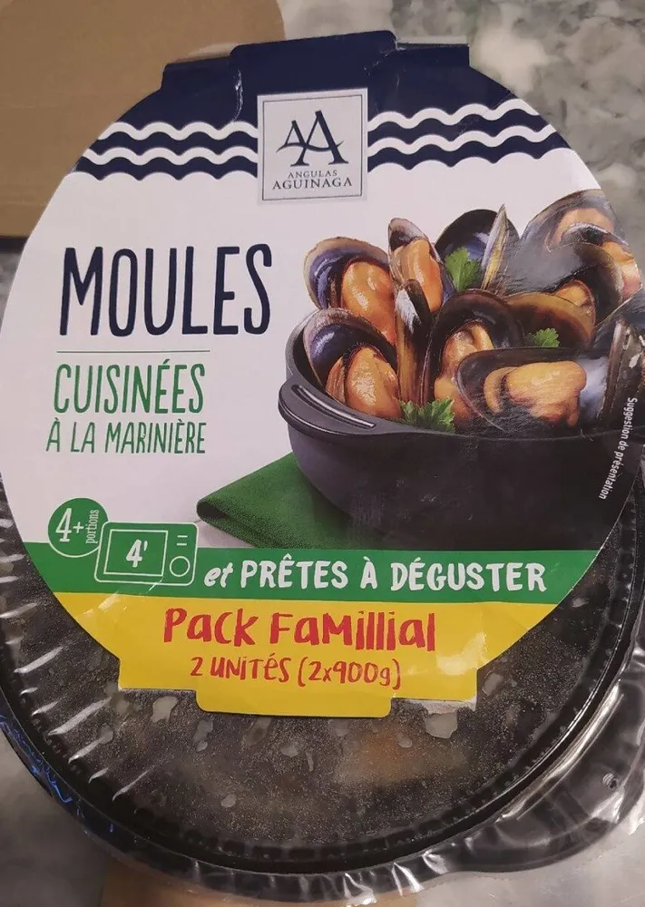 Moules cuisinées à la marinière