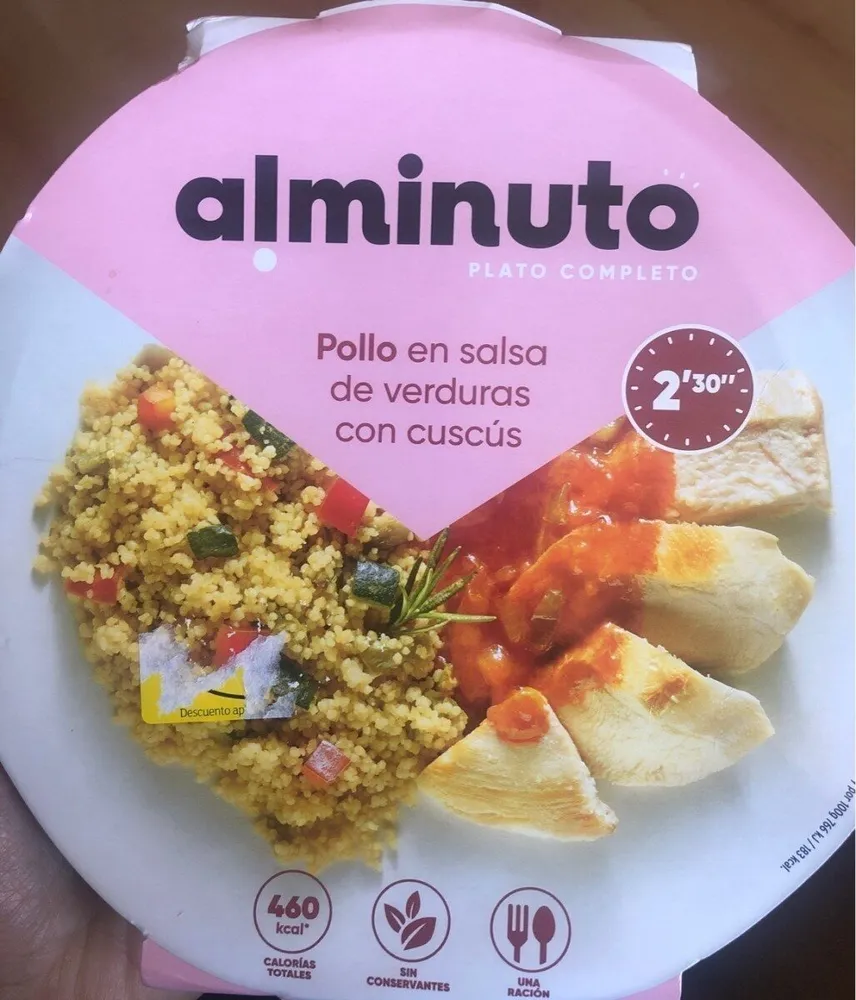Pollo en salsa cn verdura y cuscus