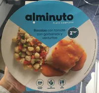 Bacalao con tomate garbanzos y verduritas