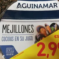 Mejillones cocidos en su jugo