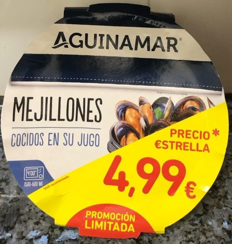 Mejillones cocidos en su jugo
