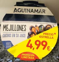 Mejillones cocidos en su jugo