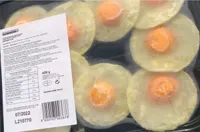 Huevos fritos congelados