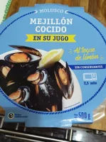 Mejillón cocido en su jugo al toque de limón