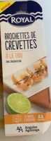 Brochette de crevettes a la Thai