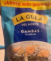 La gula del norte con gambas al ajillo