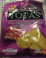 Patatas fritas onduladas jamón