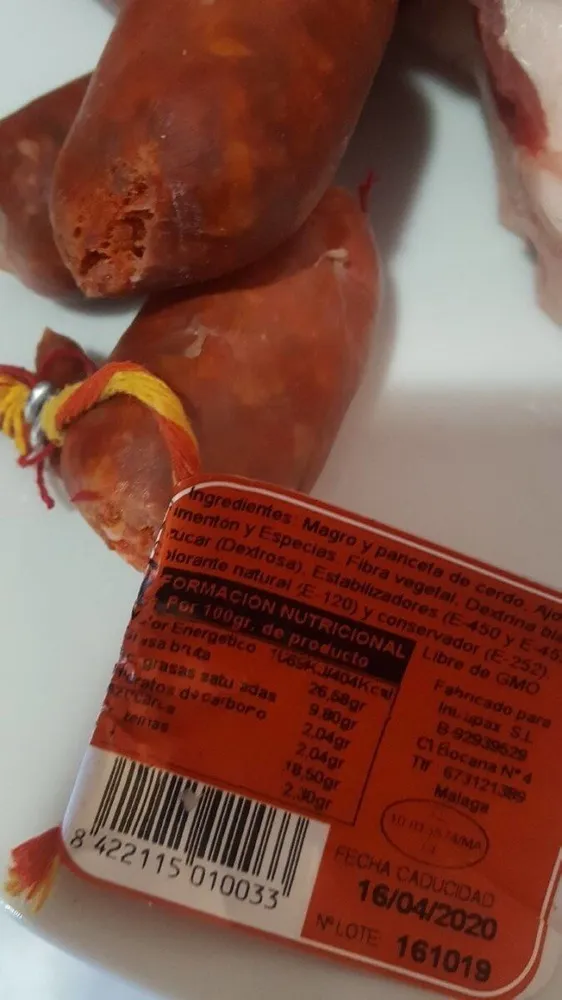 Chorizos de colmenar