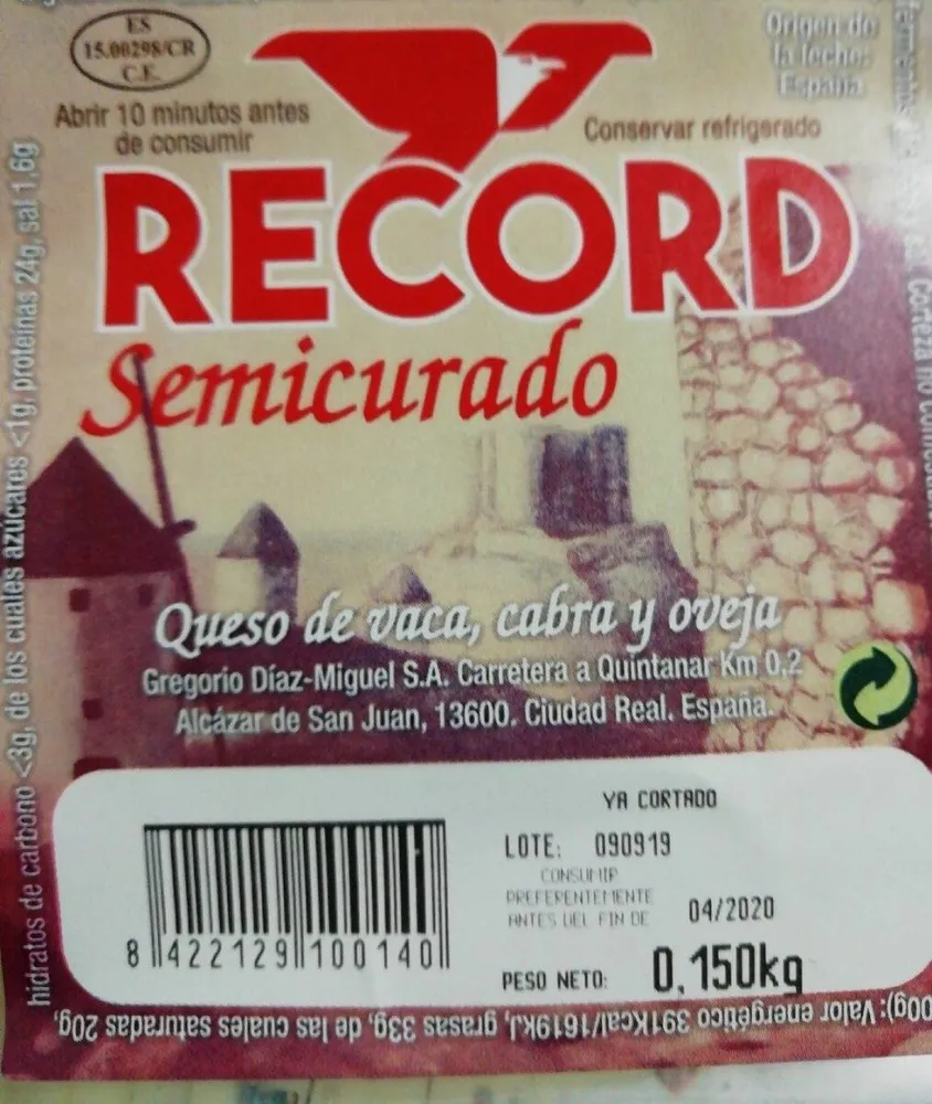 Record semicurado