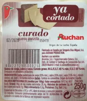 Queso curado ya cortado