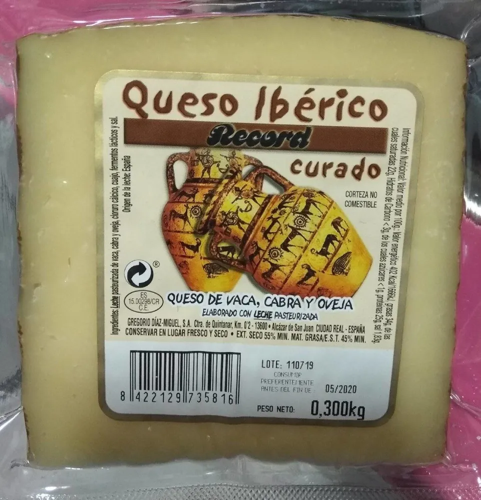 Queso ibérico curado