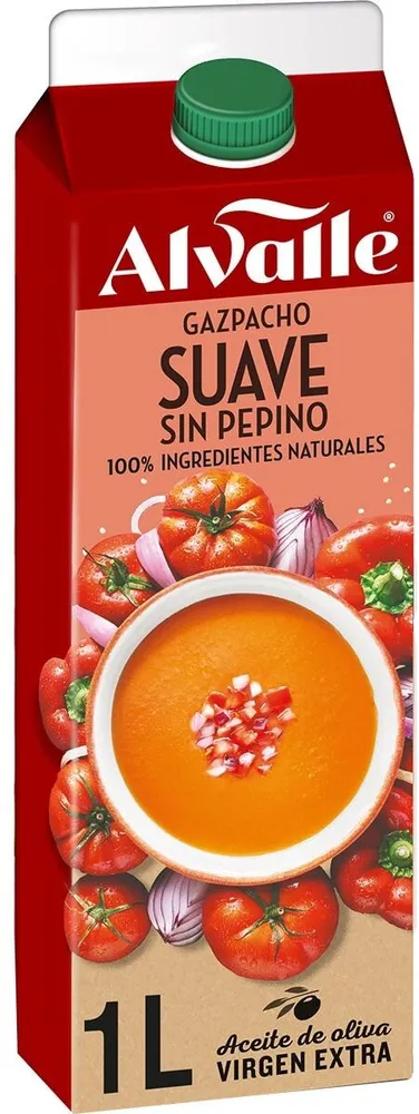Gazpacho suave sin pepino