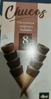 Chucos cucuruchos crujientes bañados de chocolate