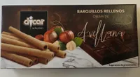 Barquillos rellenos Crema de Avellana