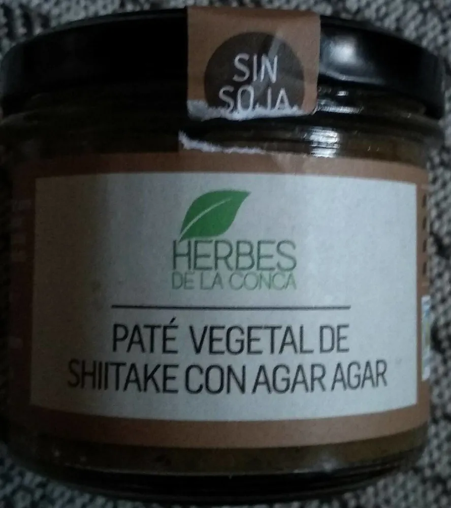Paté vegetal de shiitake con agar agar