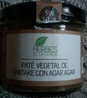 Paté vegetal de shiitake con agar agar