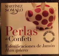 Perlas de confeti - Esterificaciones de jamón
