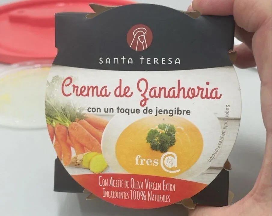 Crema de zanahoria con un toque de jengibre
