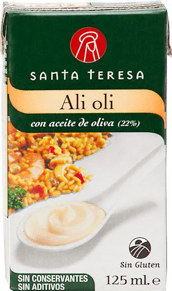 Salsa fresca alioli con aceite de oliva sin gluten