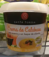 Crema de calabaza con puerro y un toque de cilantro