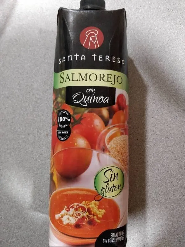 Salmorejo con quinoa