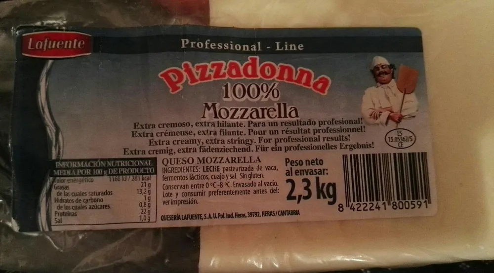 Pizzadonna 100% mozzarella