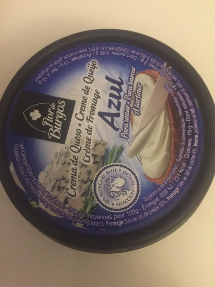 Queso Tgt Crema Azul