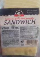 Lonchas con queso sándwich