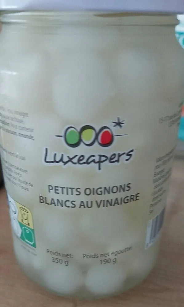 Petits oignons blancs au vinaigre