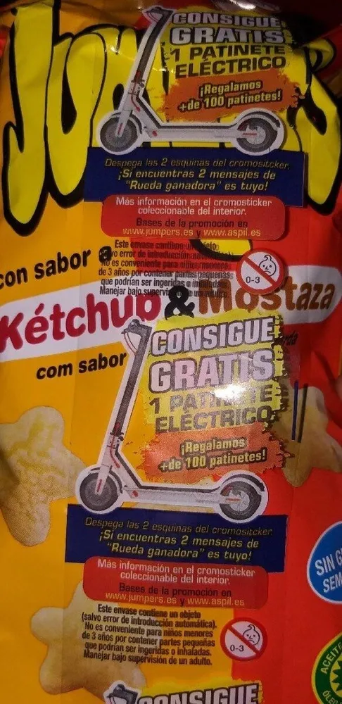 Palomitas ketchup y mostaza