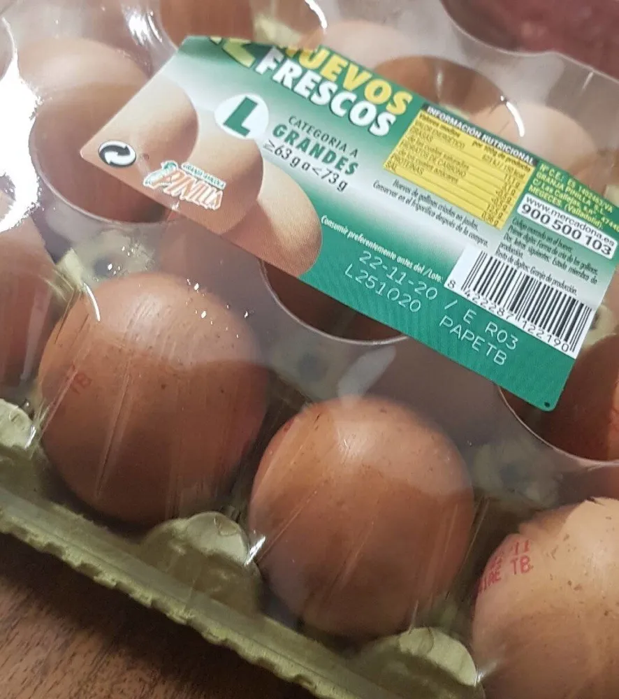 Huevos frescos L