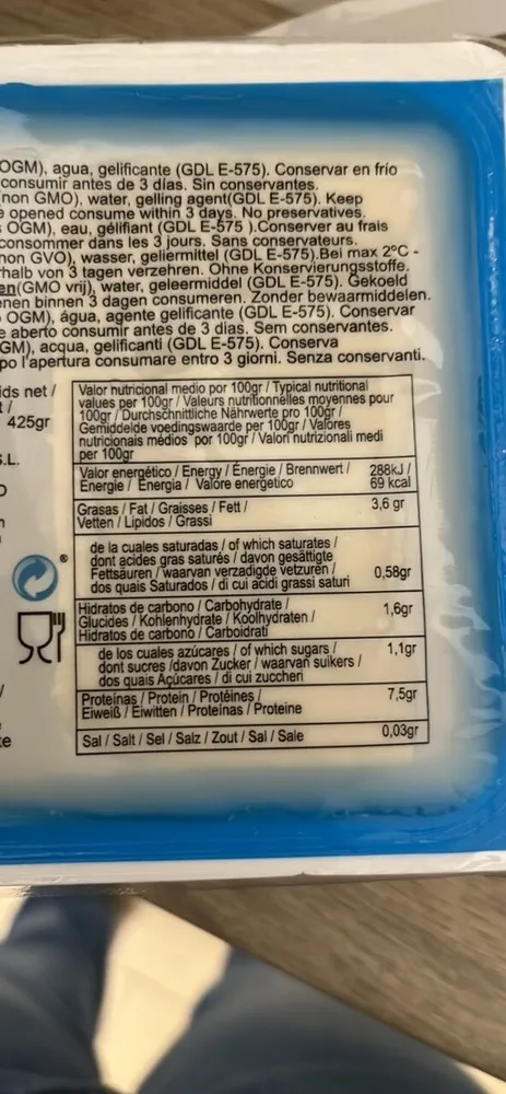 Tofu blando